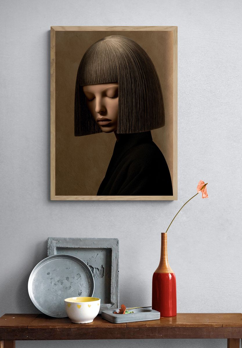 Serene Portrait — Fine-Art Print. — room view 3