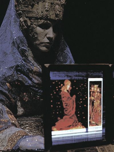 Mystic Figure Collage Poster.
