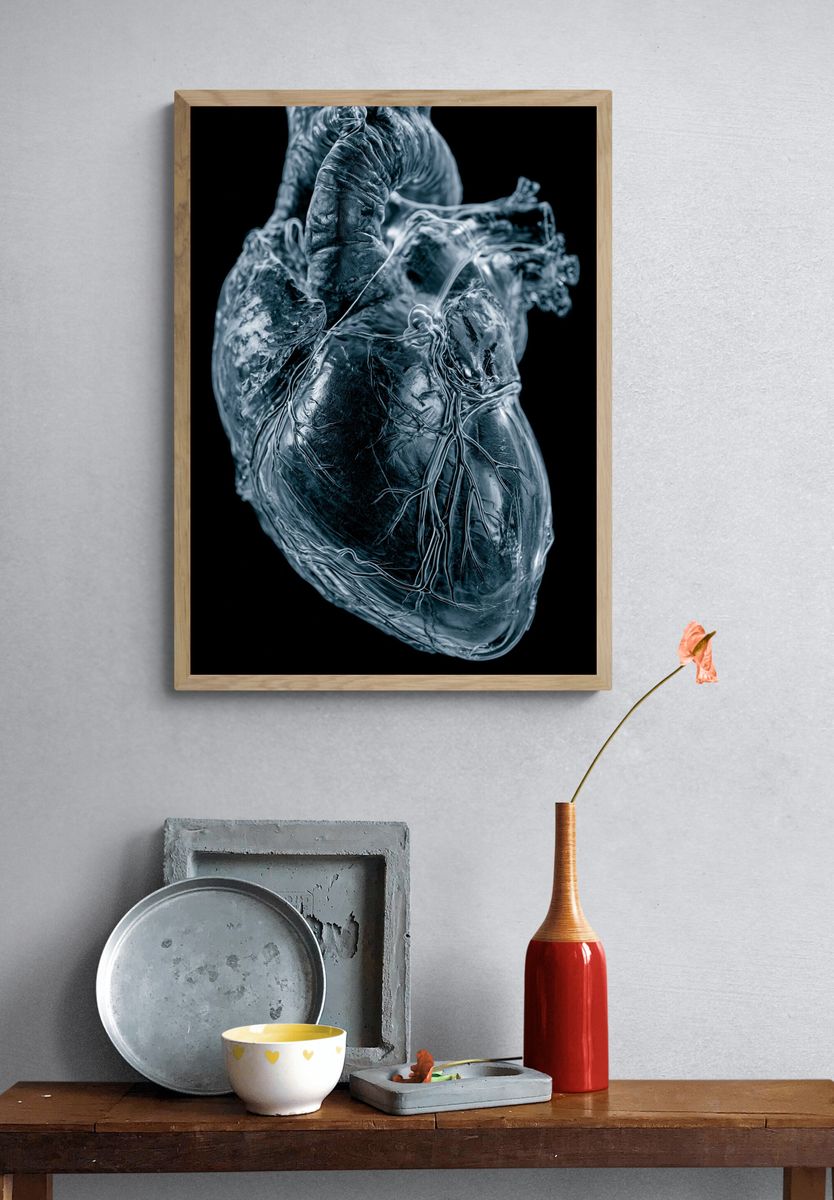 Frozen Heart Abstract Print. — room view 3