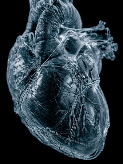 Frozen Heart Abstract Print.