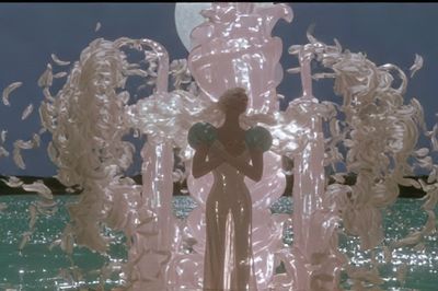 Surreal Moonlit Figure Poster. poster