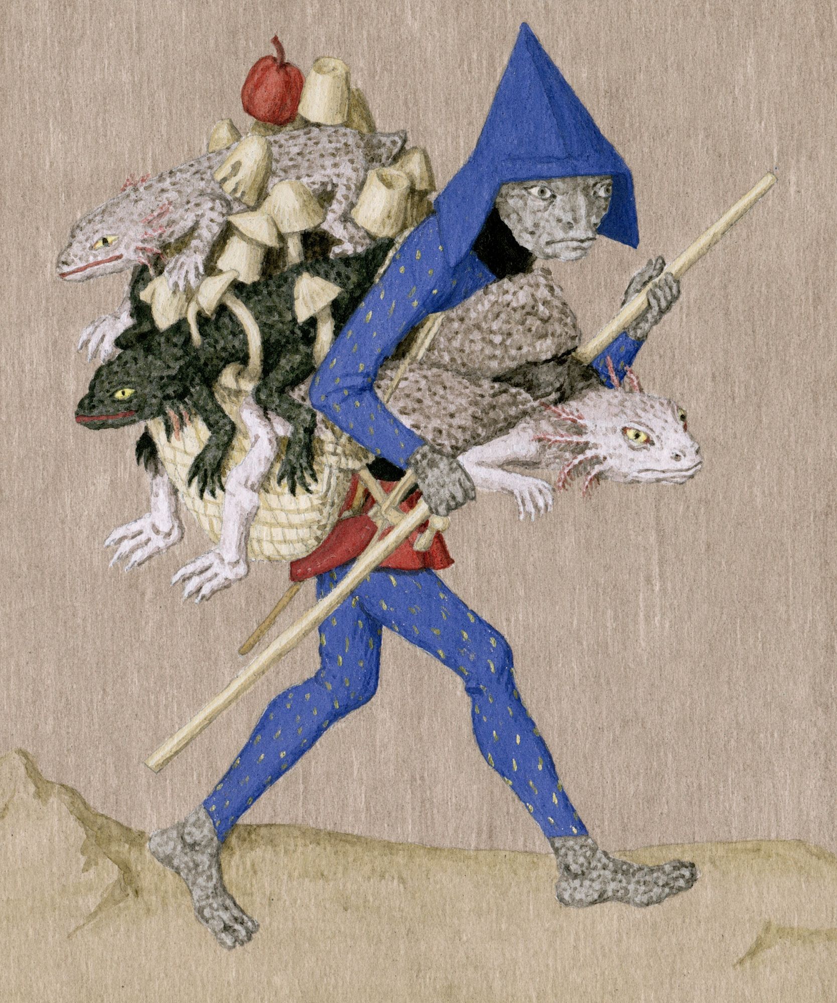Mythic Creature Carrier Print. poster — fine-art art