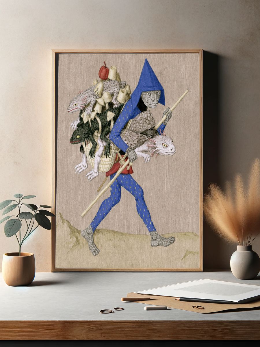 Mythic Creature Carrier Print. — room view 2