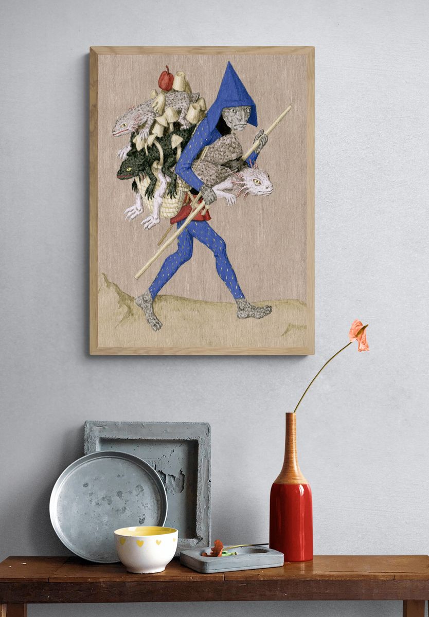 Mythic Creature Carrier Print. — room view 3