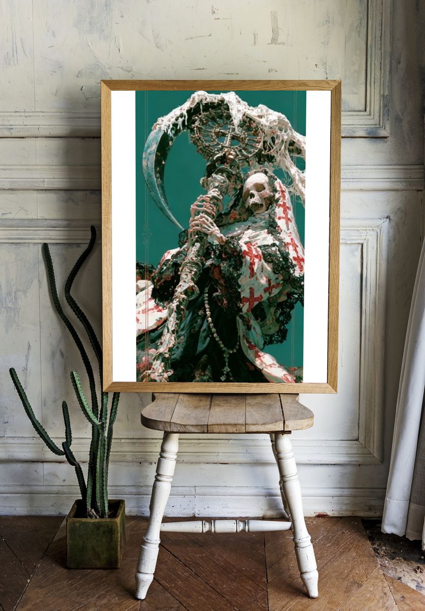 Grim Reaper Surrealism Poster. room preview
