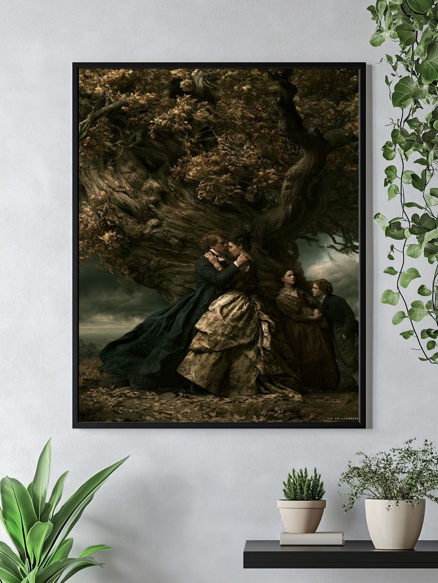 Gothic Lovers Under Tree Poster. — room view 4