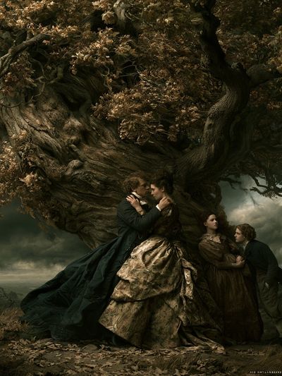 Gothic Lovers Under Tree Poster. poster