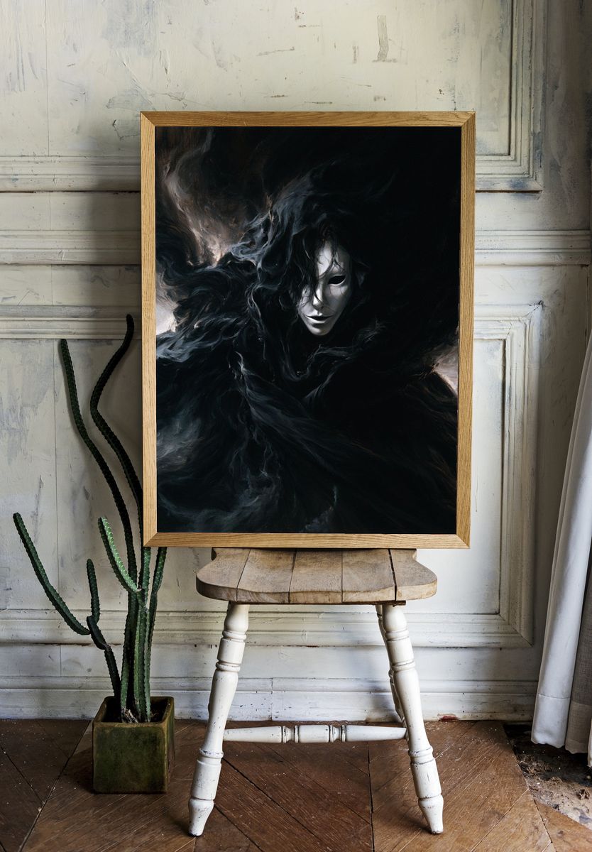 Shadow Mask Surrealism Print. — room view 1