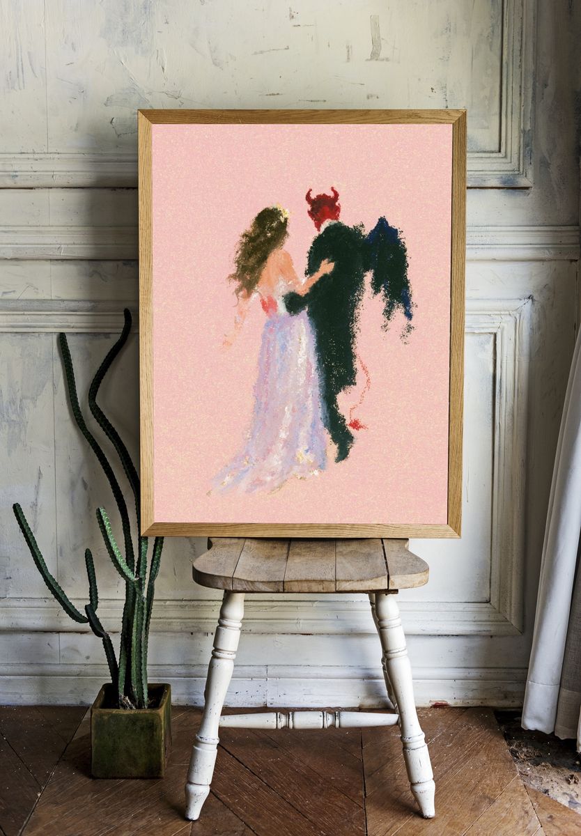 Romantic Couple Fine-Art Print. — room view 1