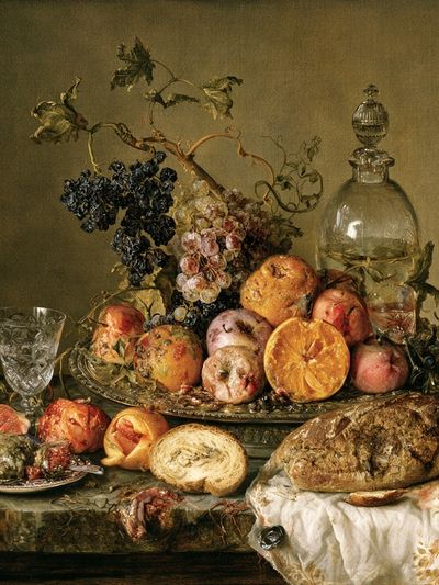 Baroque Still Life Print. poster
