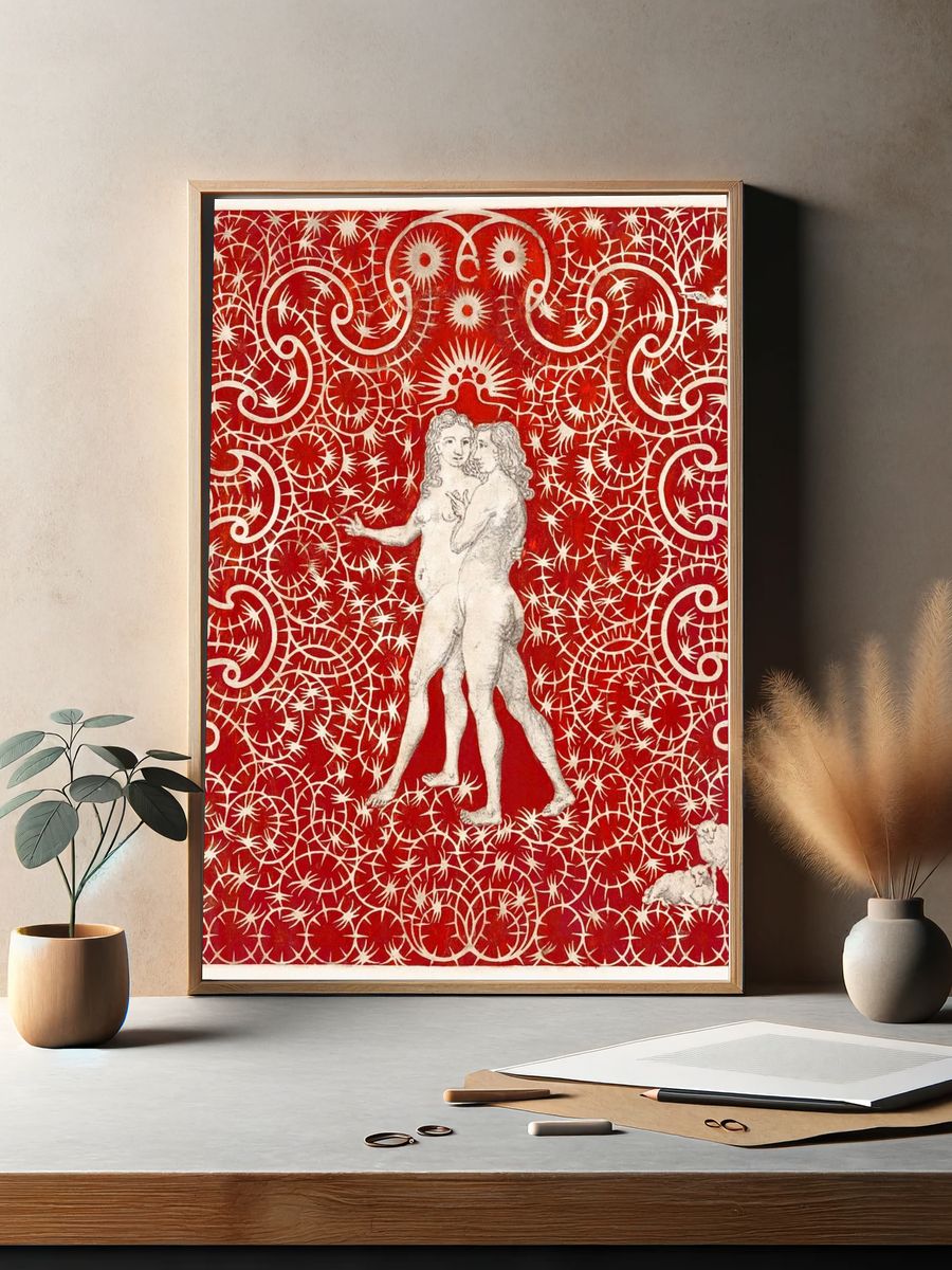 Adam Eve Garden Pair Sheep. — room view 2