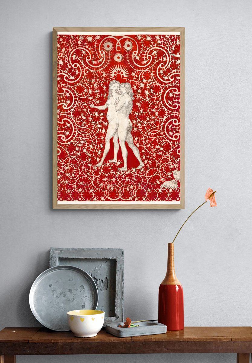 Adam Eve Garden Pair Sheep. — room view 3