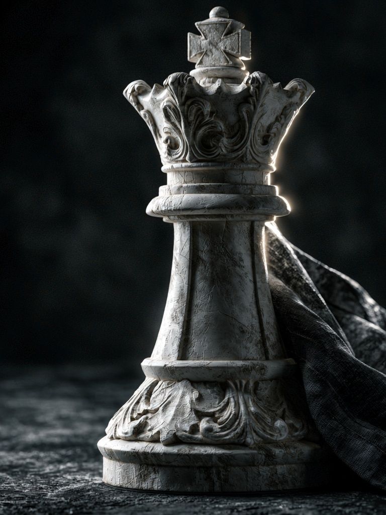 Chess King Sculpture Poster. poster detail