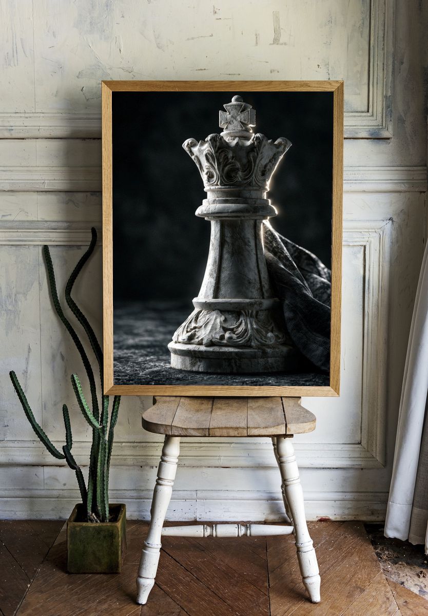 Chess King Sculpture Poster. room preview