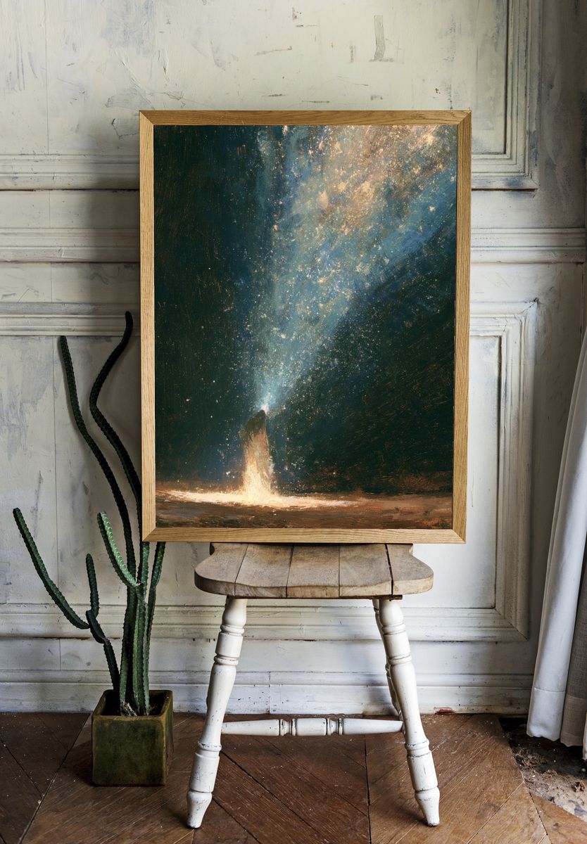 Celestial Figure Fine-Art Print. room preview