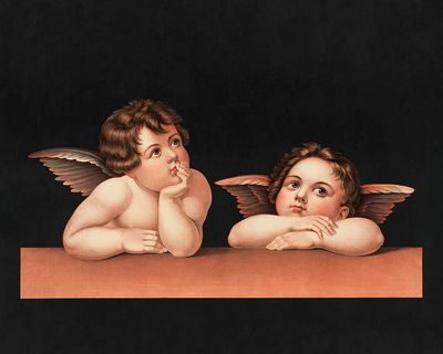 Cherubs Raphael (1890). Original Library.