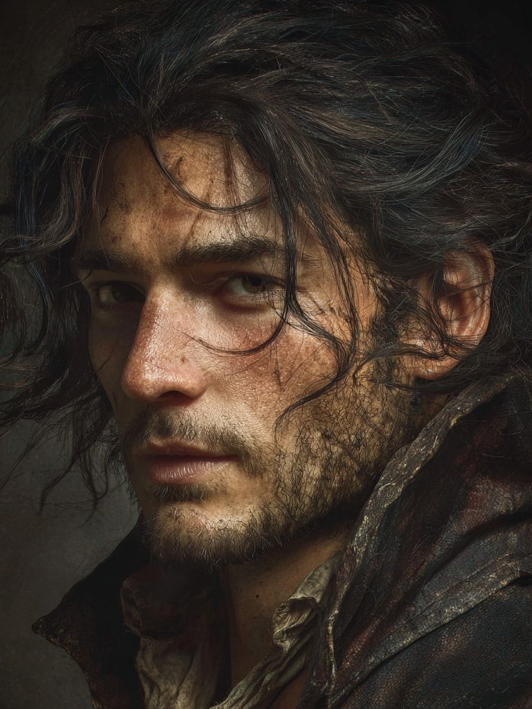 Brooding Portrait — Fine-Art Print. poster detail