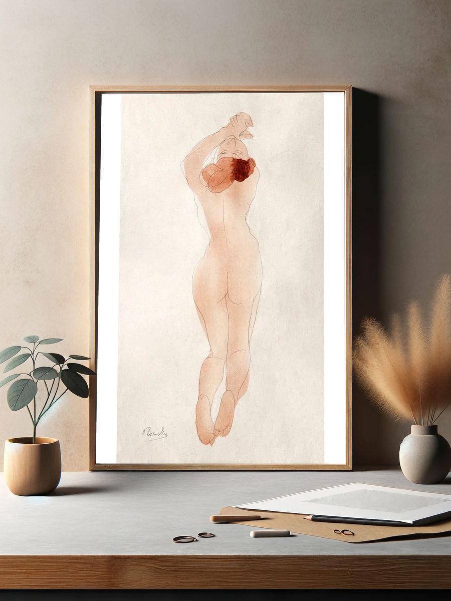 Naked woman showing her bum. — room view 2