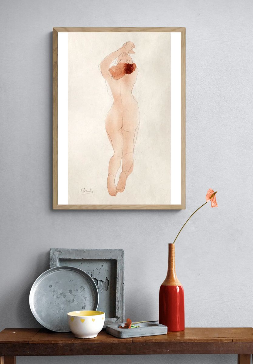 Naked woman showing her bum. — room view 3