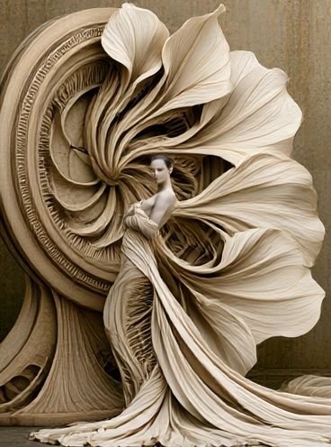 Surreal Beige Figure Fine-Art Poster. poster detail