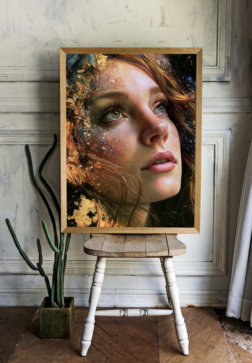 Mediterranean Village — Fine-Art Print. room preview