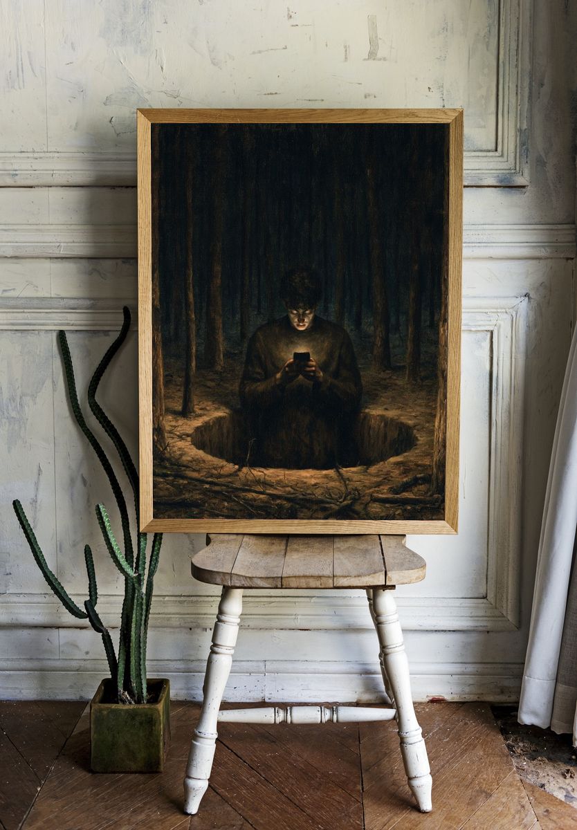 Forest Ritual — Surrealism Print. — room view 1