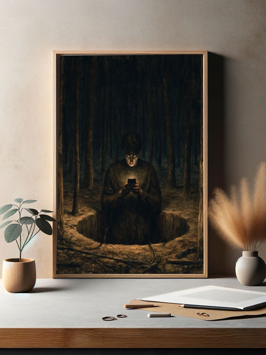 Forest Ritual — Surrealism Print. — room view 2