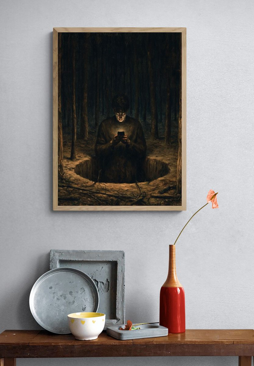 Forest Ritual — Surrealism Print. — room view 3