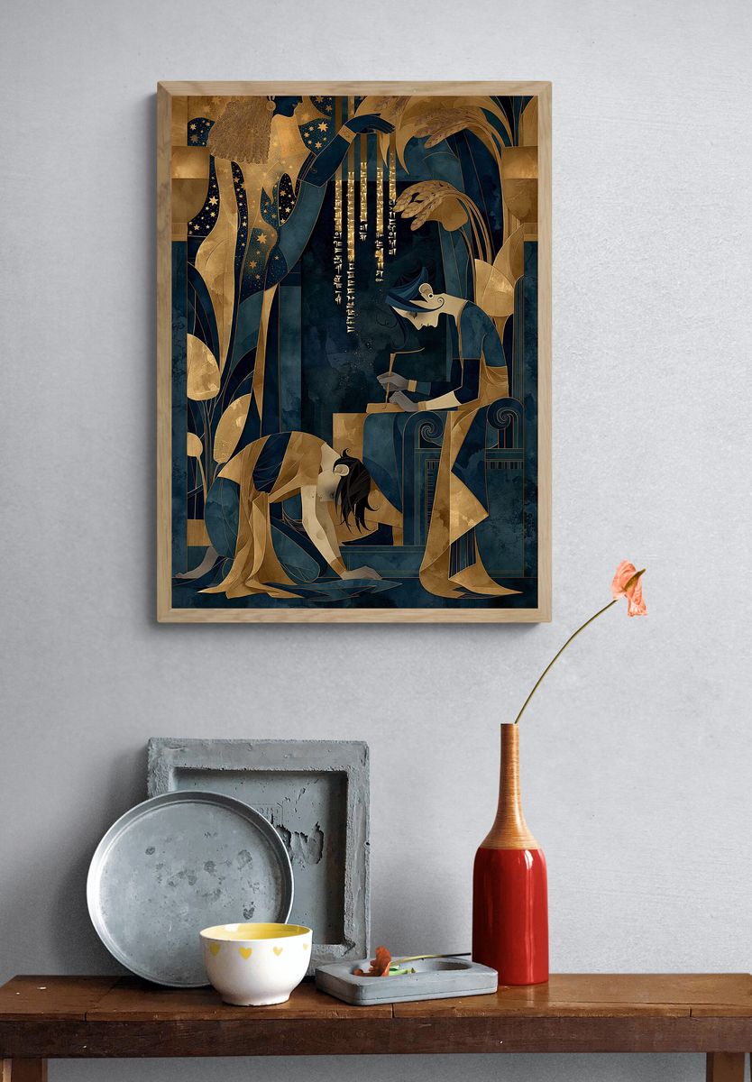 Art Deco Figures — Fine-Art Print. — room view 3
