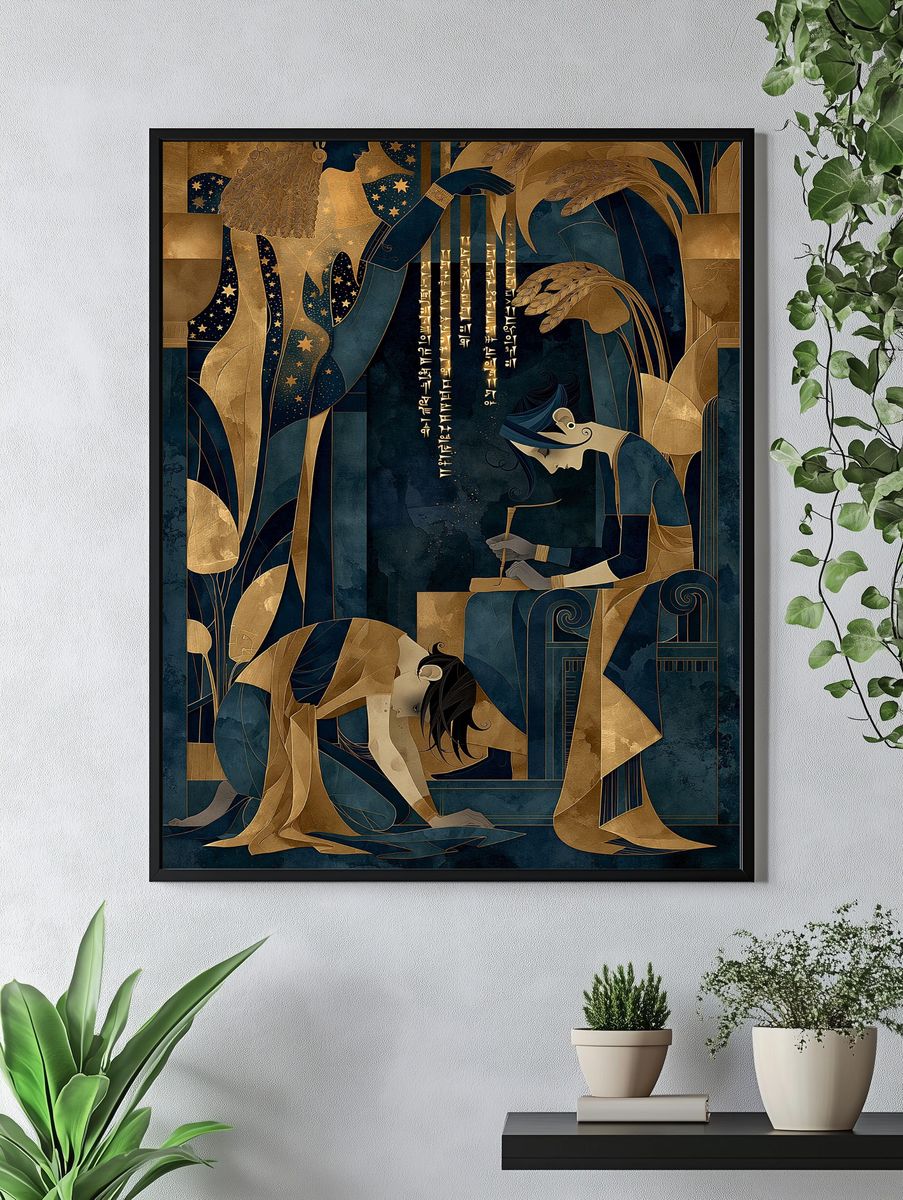 Art Deco Figures — Fine-Art Print. — room view 4