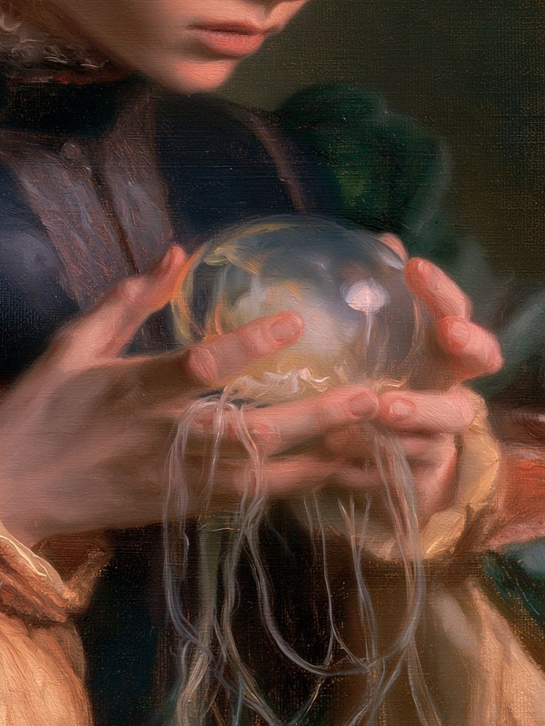 Crystal Ball Portrait Fine-Art Poster. poster — fine-art art