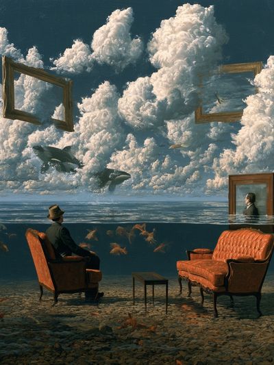 Surreal Ocean Salon Print.