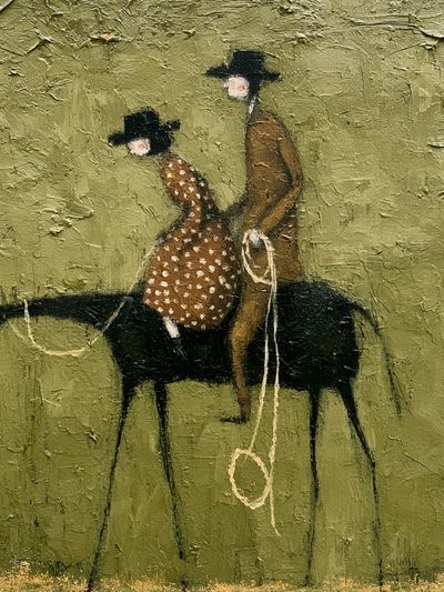 Cowboy Riders Contemporary Print.
