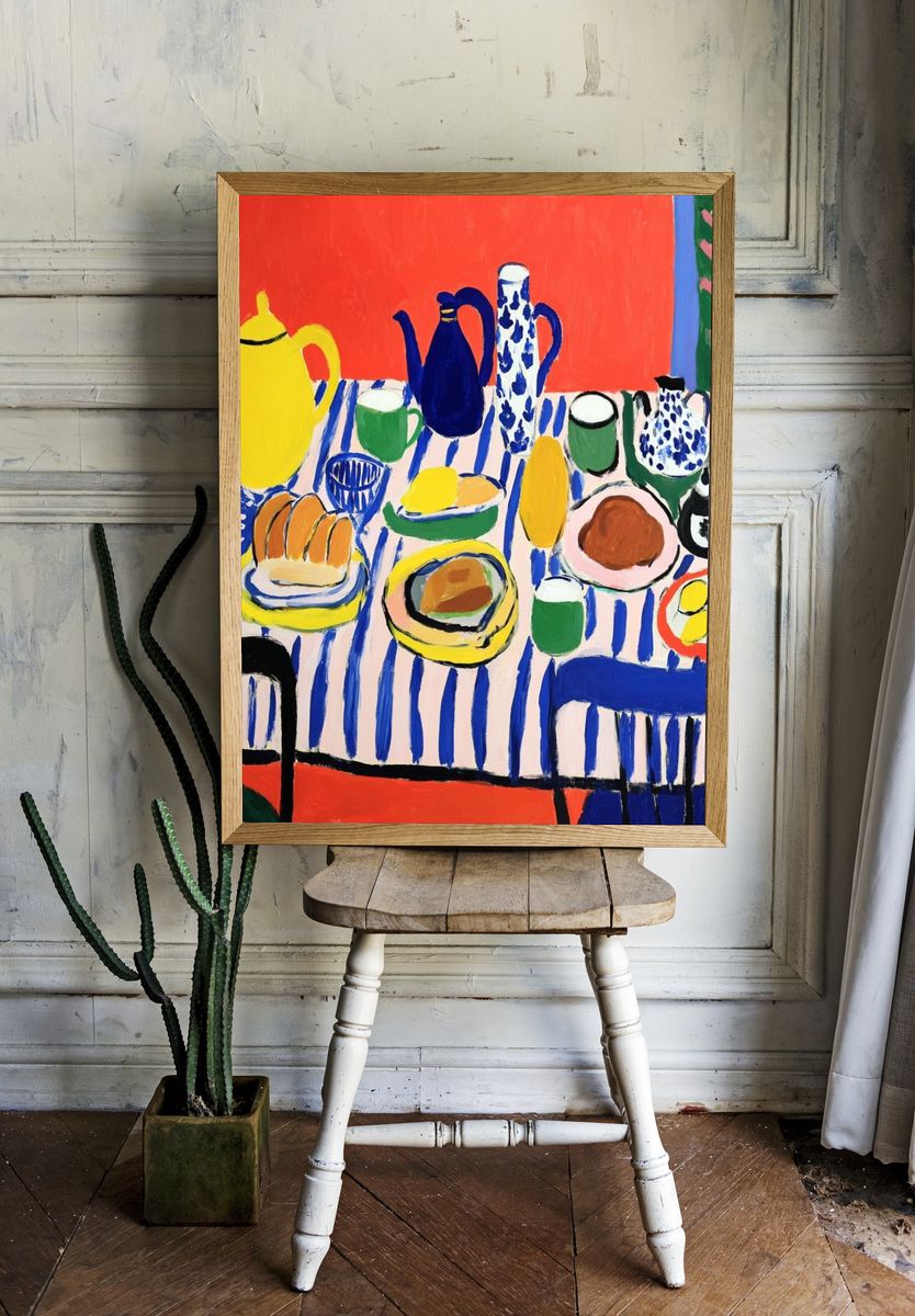 Colorful Still Life — Fine-Art Print. — room view 1