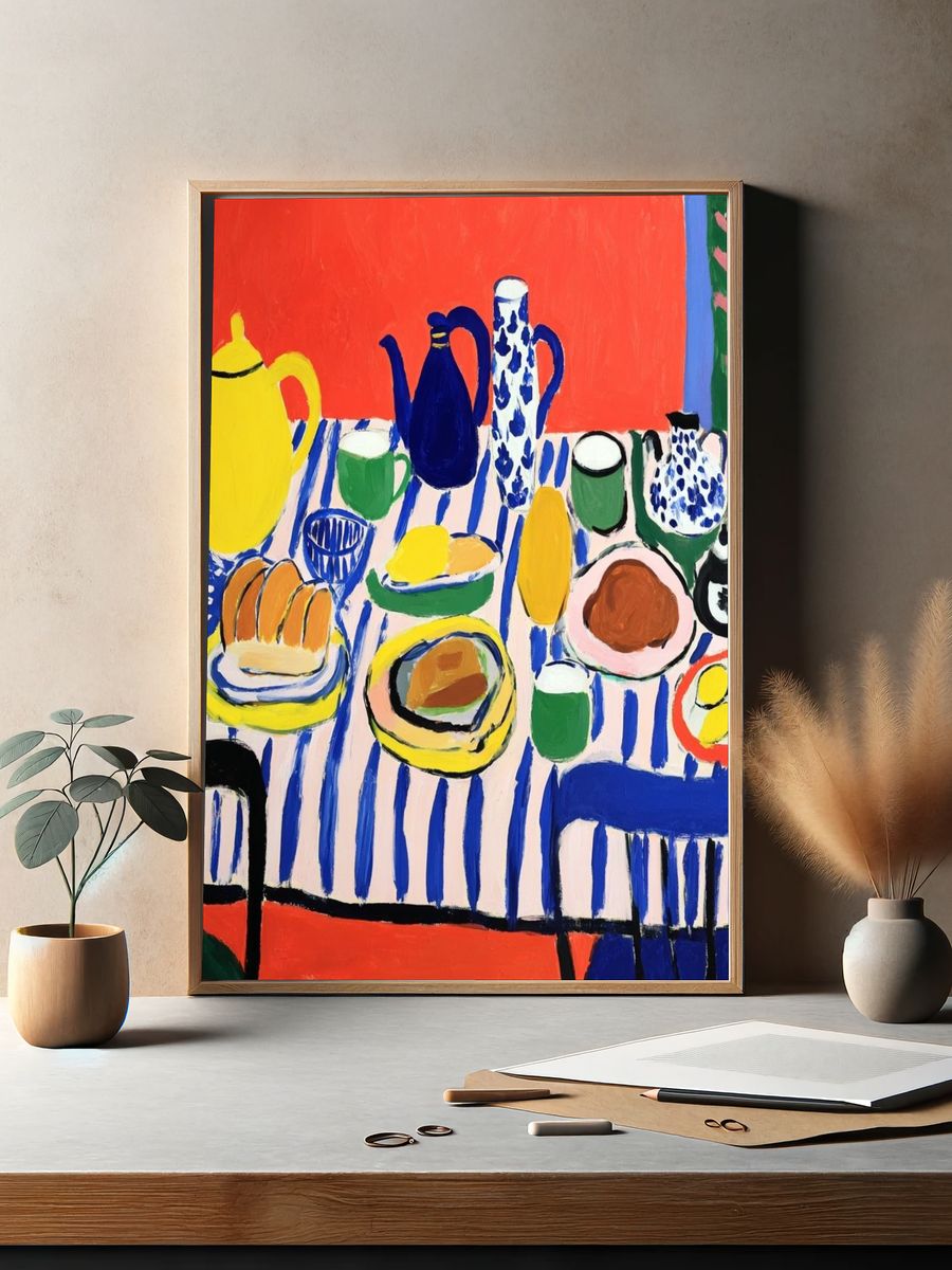 Colorful Still Life — Fine-Art Print. — room view 2