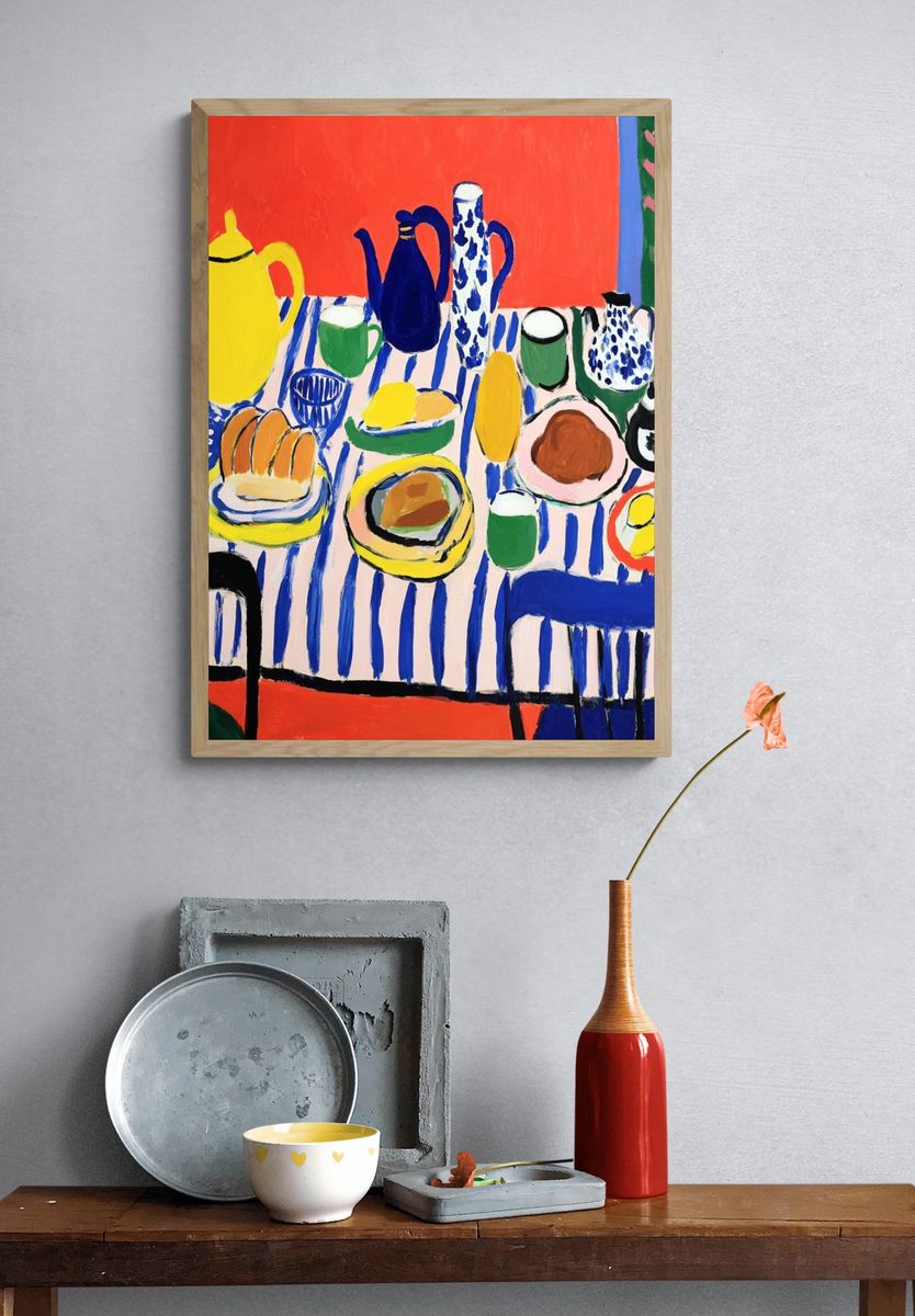Colorful Still Life — Fine-Art Print. — room view 3