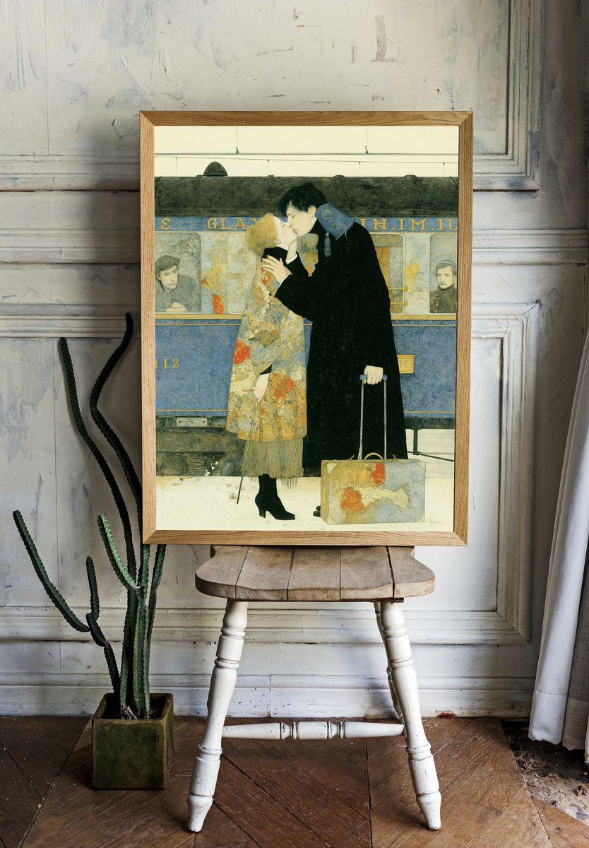 The Kiss at the Station Print. room preview