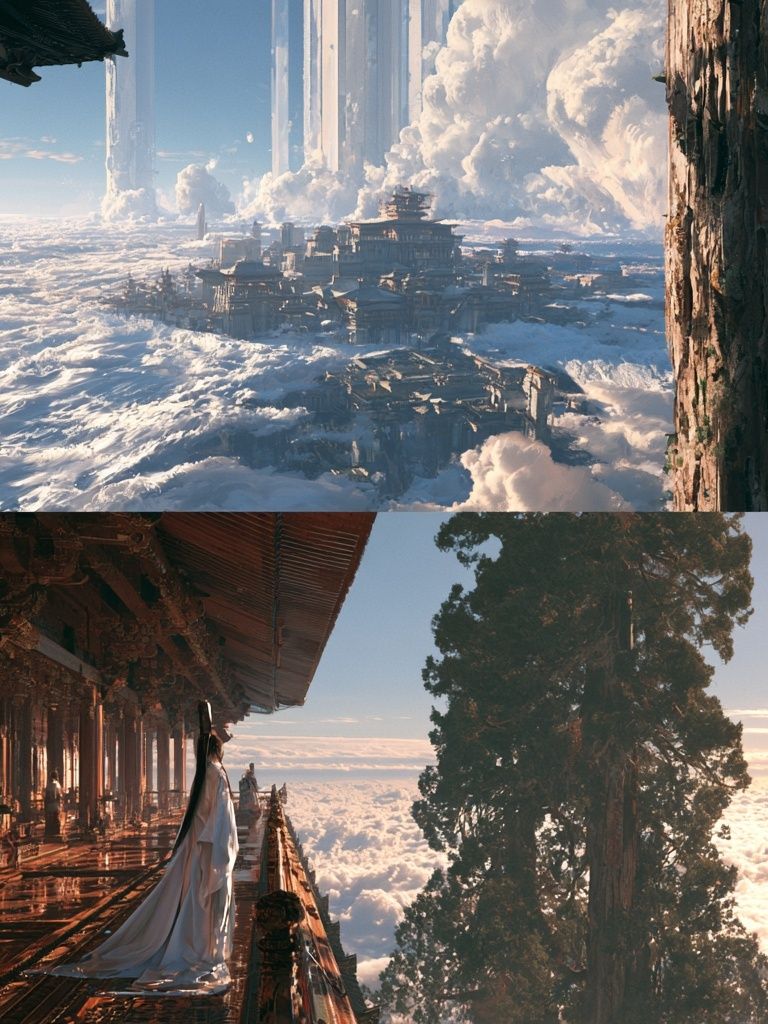 Cloud City Dreamscape Poster. poster — fine-art art