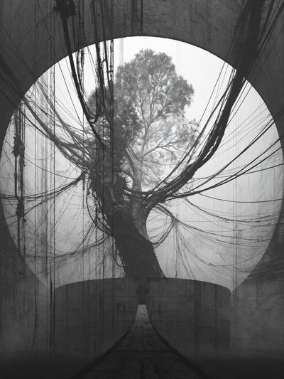 Surreal Tree Tunnel Print.