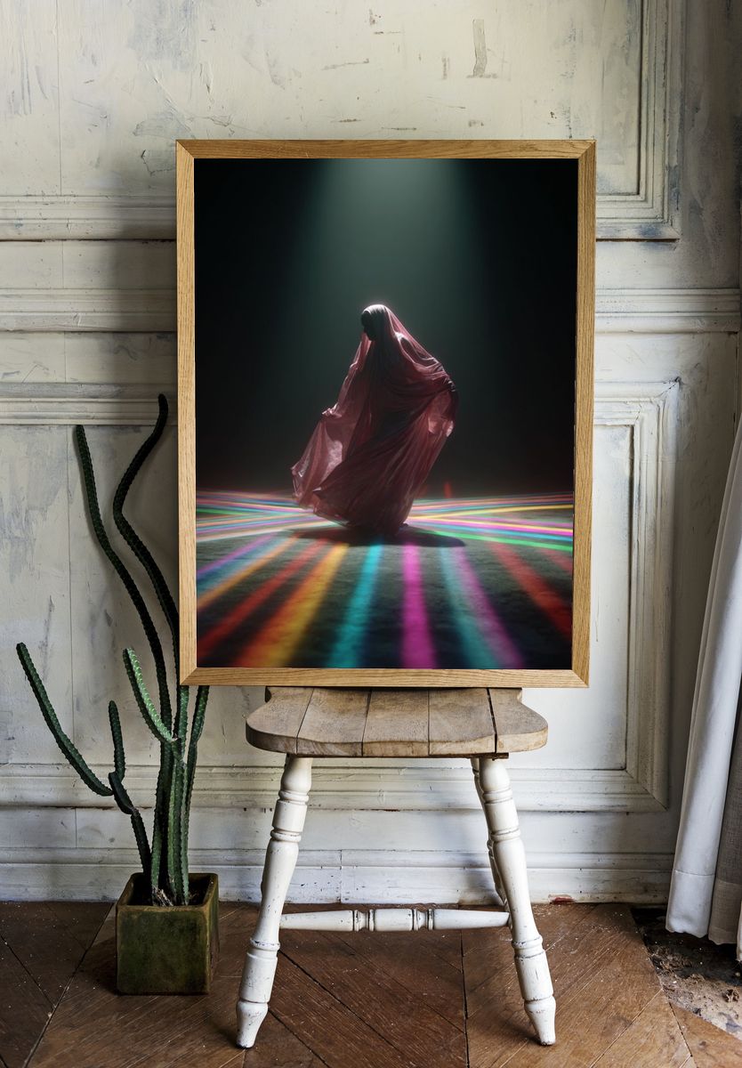 Prismatic Veil Figure Print. — room view 1