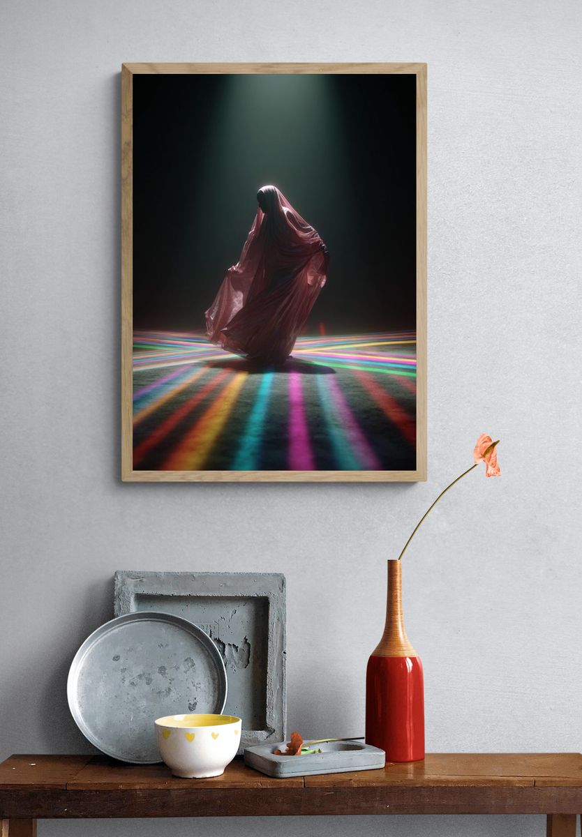 Prismatic Veil Figure Print. — room view 3