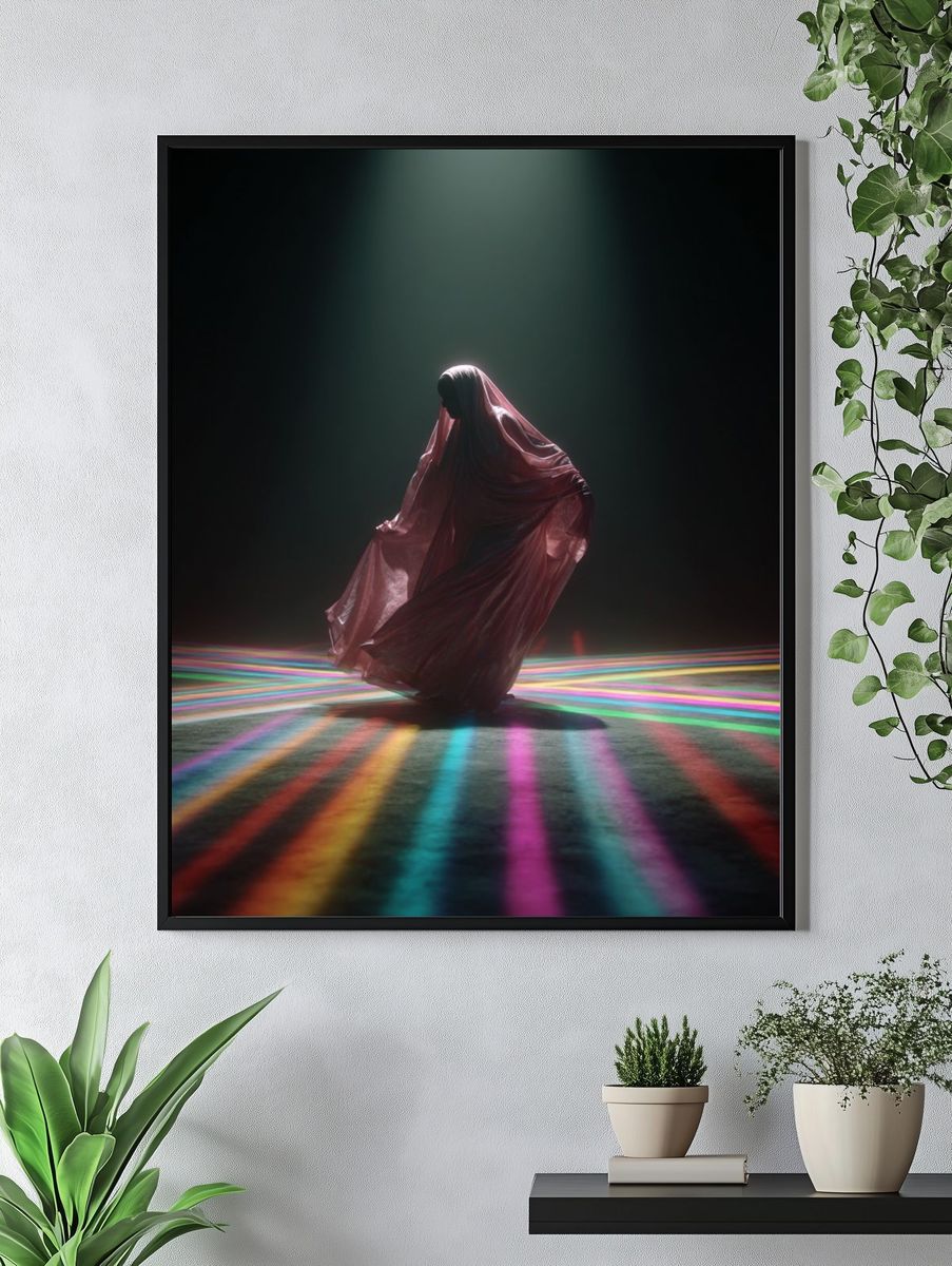 Prismatic Veil Figure Print. — room view 4