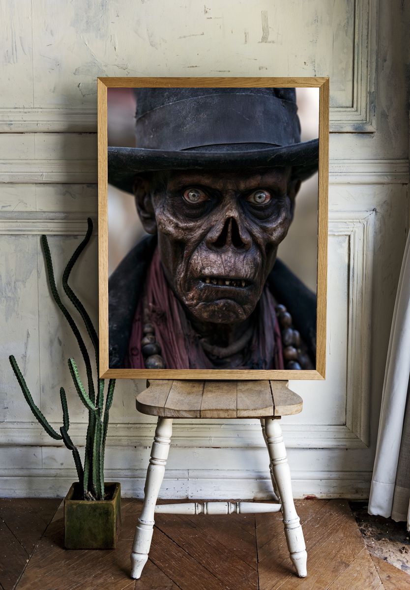 Gothic Skeleton Portrait Poster. room preview