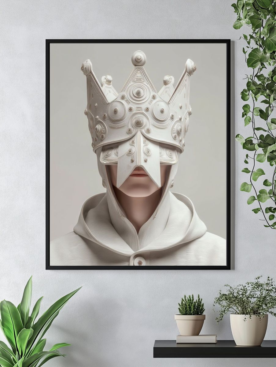 Crowned Figure Surrealism Poster. — room view 4