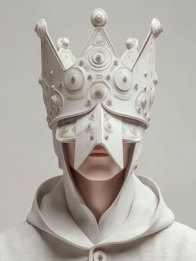 Crowned Figure Surrealism Poster.
