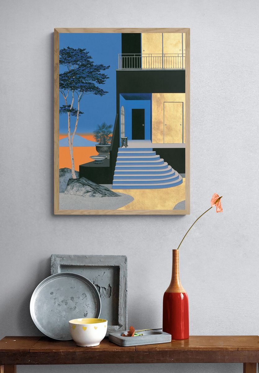 Surreal Modern Villa Print. — room view 3