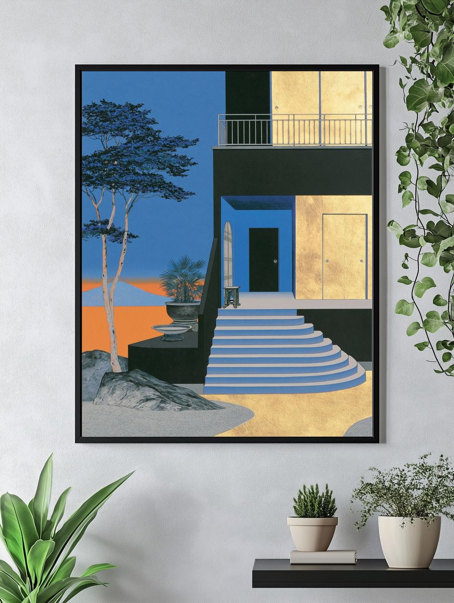 Surreal Modern Villa Print. — room view 4
