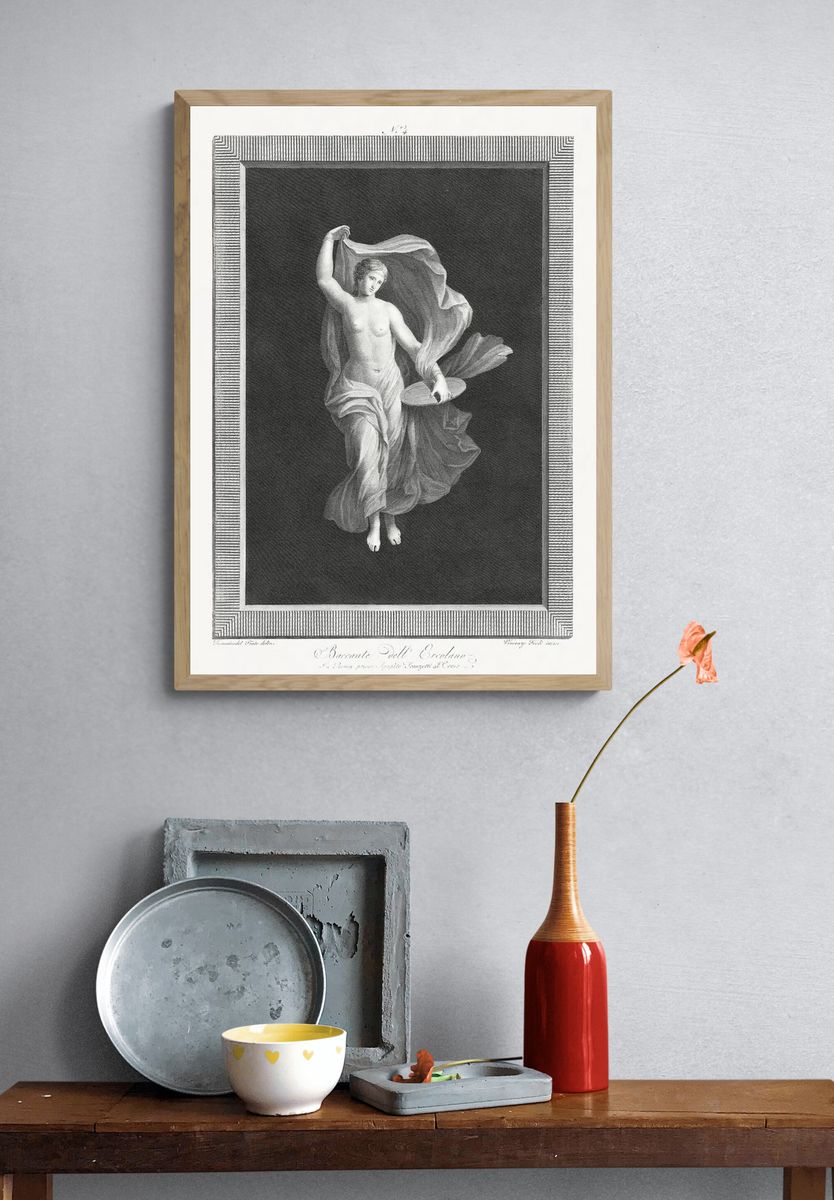 partly nude bacchante holding disk. — room view 3