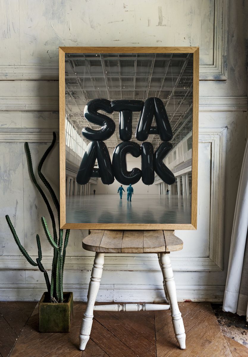 StacK Balloon Installation Poster. — room view 1