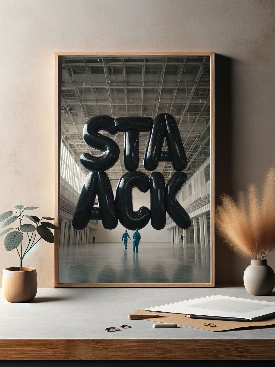 StacK Balloon Installation Poster. — room view 2